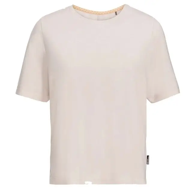 Jack Wolfskin Dames T-shirt Travel 3 4 T W Cotton White Heather L Topkwaliteit
