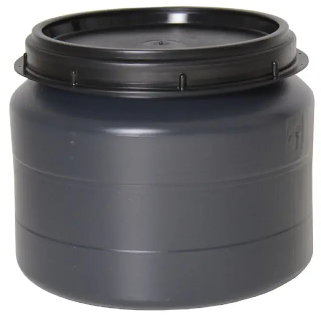 Topkwaliteit Voerton Met Schroefdeksel Grijs - 32 L