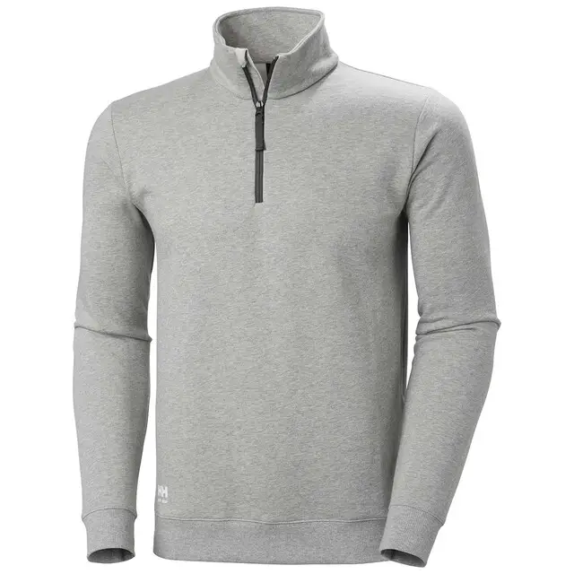Helly Hansen Classic Half Zip Sweatshirt Heren 930 Grijs Melange - Maat M Actieprijs