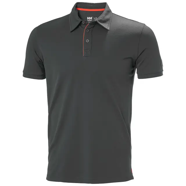 Helly Hansen Tech Polo Heren 951 Donkergrijs - Maat M Hoge Kwaliteit