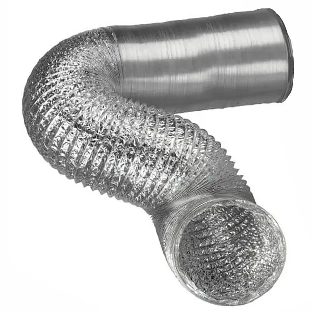 Eurom Aluminium Slang voor Heat Duct Kachel 15 kW Lengte 5 Meter Met Bevestigingsklem Budget