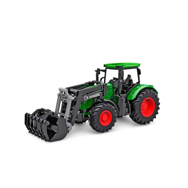 Kids Globe 540472 - Tractor Freewheel Met Frontlader 1:24 Uitverkoop