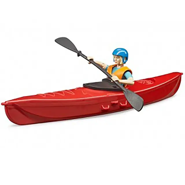 Nieuw Model Bruder 63155- Bworld Kajak Met Figuur 1:16