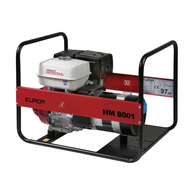 Limited Edition Eurom HM8001 Benzine Aggregaat - 8,7 kW