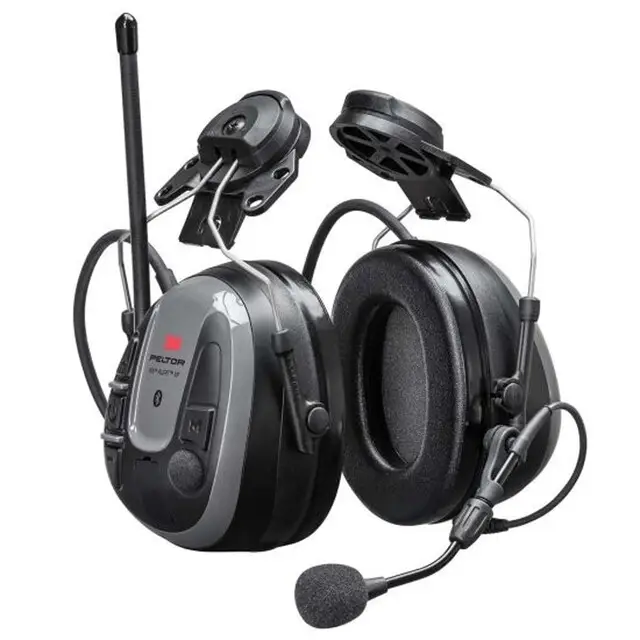 Rechtstreeks Van De Fabrikant 3M Peltor Headset Ws Alert XP Bluetooth FM-radio Grijs - Helmbevestiging