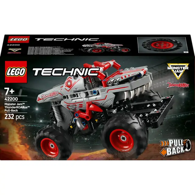 Lego 42200 Technic Monster Jam ThunderROARus Pull-Back Handgemaakt