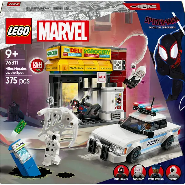 Wereldwijde Verzending Lego 76311 Super Heroes Marvel Spiderman Miles Morales vs the Spot