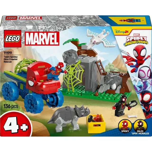 Garantie Inbegrepen Lego 11199 Spidey Team Spidey Dino Crawler Rescue