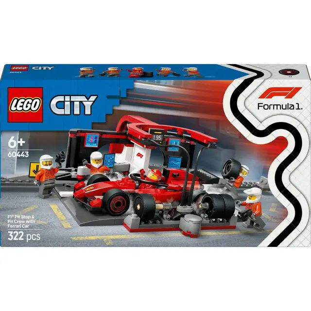 Lego 60443 City Formule 1 Ferrari Pitstop Dagaanbieding