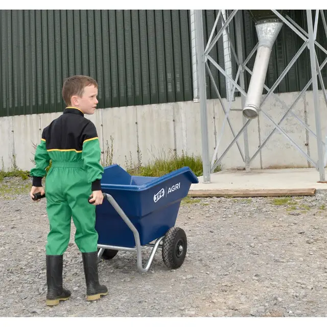 Exclusieve Aanbieding JFC Junior Kiepkruiwagen Blauw - 125 L