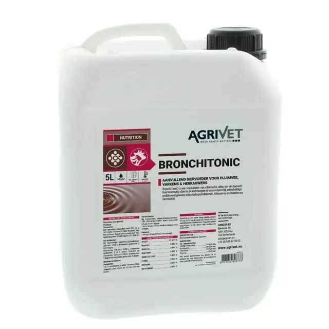 Agrivet Bronchitonic 5 Liter Nl Meest Verkocht