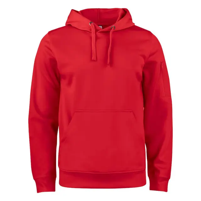 Clique Basic Active Hoodie Rood - Maat XXL Lage Prijs