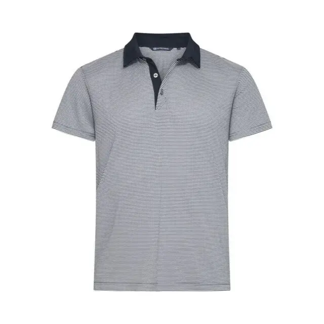 Authentiek Cutter &Buck Virtue Polo Stripes Heren Dark Navy M