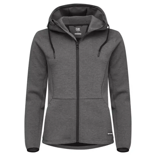 Cutter &Buck Pemberton Hood Fz Ladies Antracit Mél 40/l Meest Verkocht