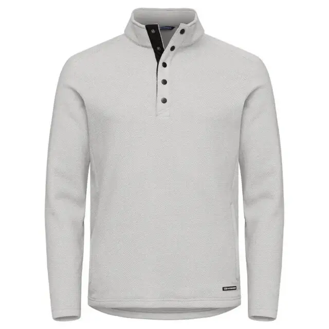 Cutter &Buck Hunts Point Fleece Heren Zilvergrijs XXL Voordeelprijs