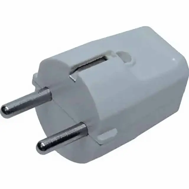 Ambachtelijk Stekker Recht + RA Bakkeliet wit/wit + ean