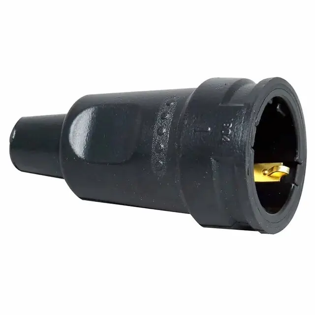 Contrastekker + RA rubber met knikbevestiging zwart Actieprijs