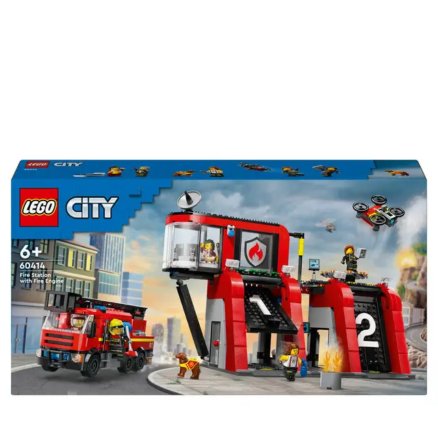 LEGO City 60414 - Brandweerkazerne en brandweerauto Limited Edition