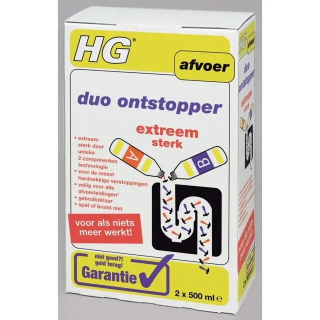 Betrouwbaar HG Duo Ontstopper 2 x 0,5ltr