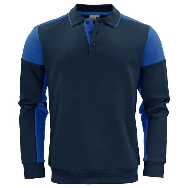 Printer Prime Polosweater marine/kobalt - maat L Voordeelprijs