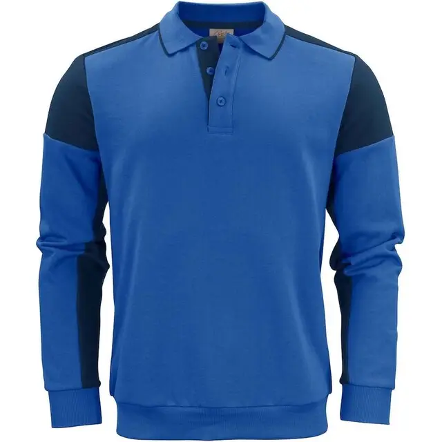 Exclusief Printer Prime Polosweater kobalt/marine - maat XL