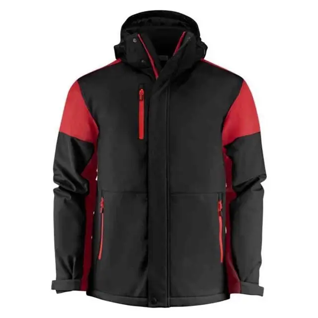 Snelle Levering Prime Padded Softshell Jas heren zwart/rood - maat XXL