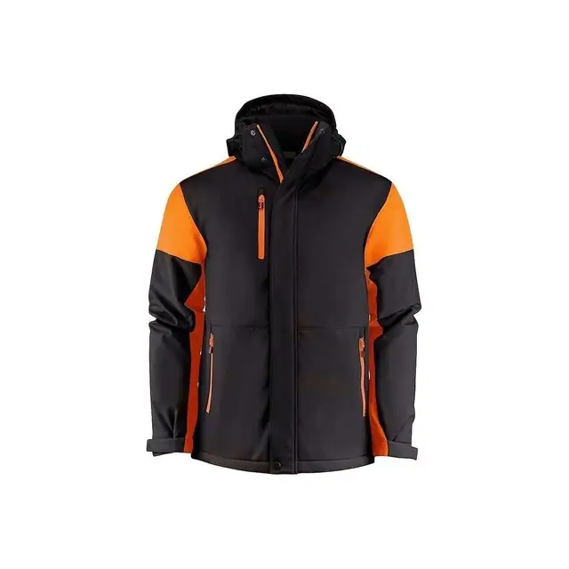 Prime Padded Softshell Jas heren zwart/oranje - maat M Nieuw Model