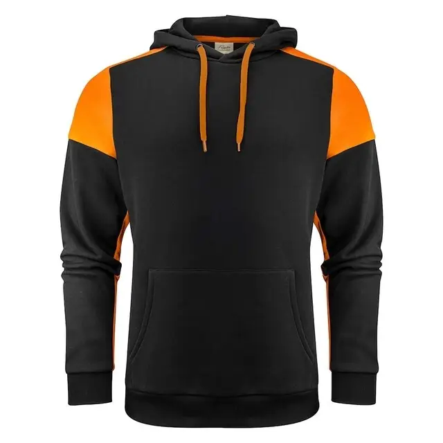 Printer Prime Hoodie unisex zwart/oranje - maat XL Modern