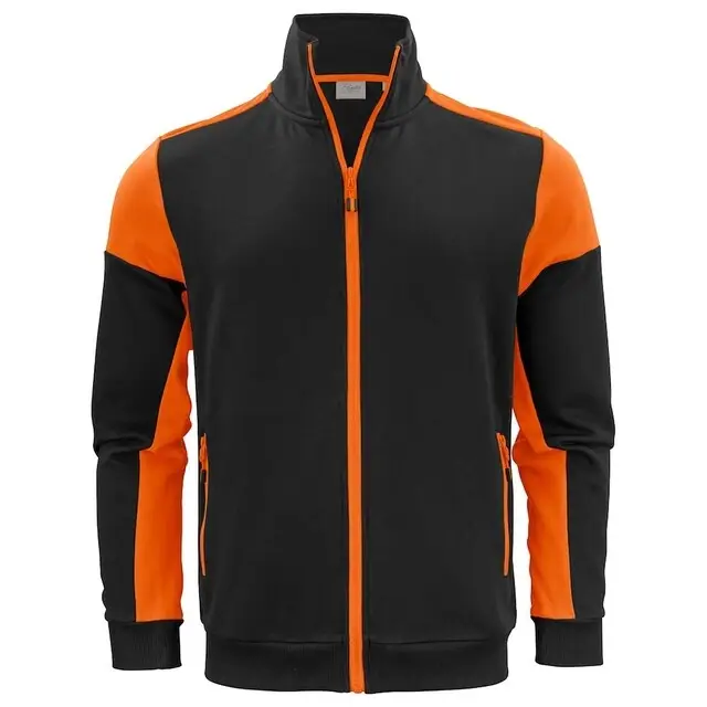 Printer Prime Sweater jacketvest zwart/oranje - maat L Groothandel