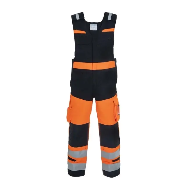 Populair Hydrowear EN20471 Bodybroek Holland Trendy Hi-Vis Oranje/Zwart - 56