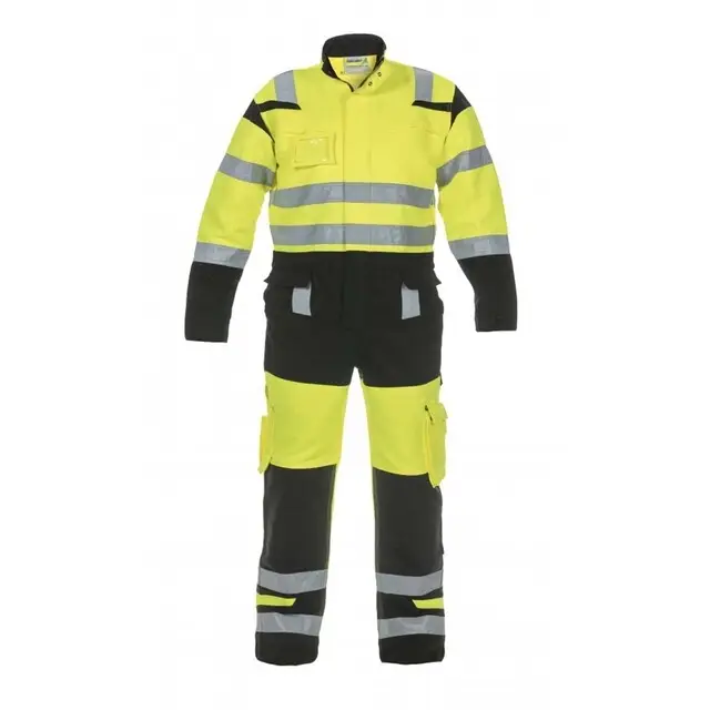 Hydrowear EN20471 Overal Hove Trendy Hi-Vis Geel/Zwart - 54 Geld-Terug-Garantie
