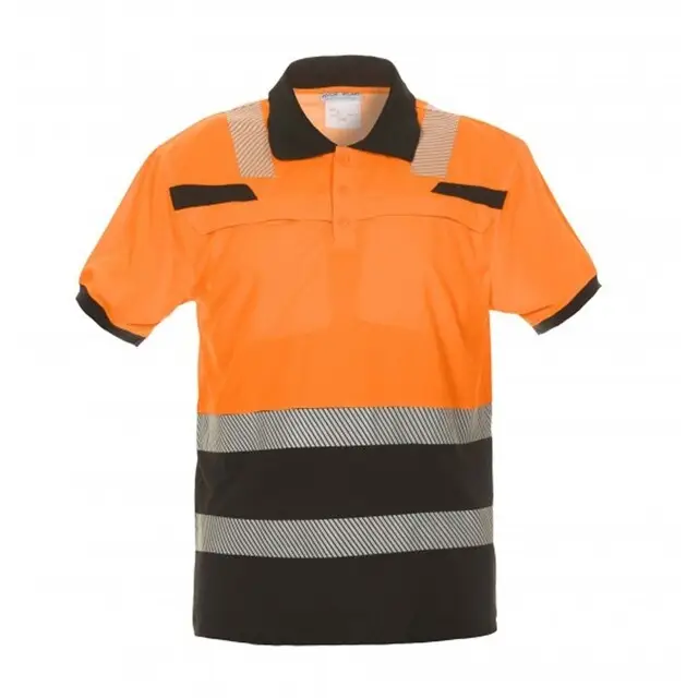 Speciale Aanbieding Hydrowear Polo Shirt Thorne Trendy Hi-Vis Oranje/Zwart - S