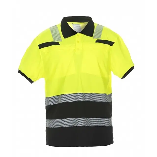 Bestseller Hydrowear Polo Shirt Thorne Trendy Hi-Vis Geel/Zwart - 4XL