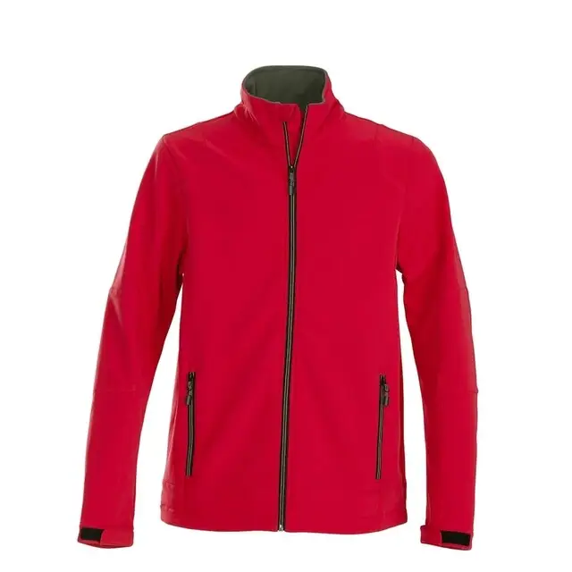 Veilige Betaling Printer Trial Softshell Jas Heren Rood - Maat 5XL