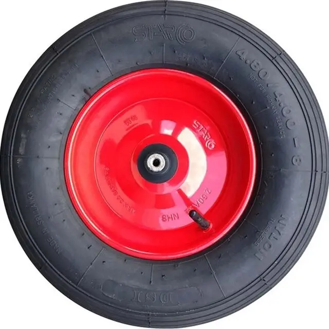 Limited Edition Altrad Fort Kruiwagen Wiel Staal Rood 2ply