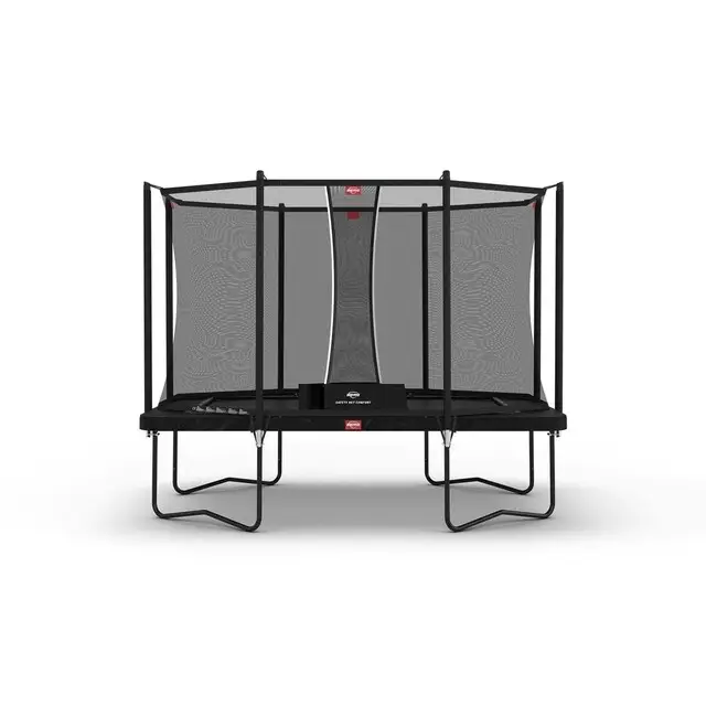 BERG Trampoline Ultim Favorit Regular Grijs met Safety Net Comfort - 330 x 220 cm Gratis Verzending