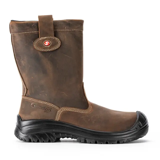 Weekendaanbieding Sixton Peak Werklaars Montana S3 Donkerbruin Wol Gevoerd Maat 48