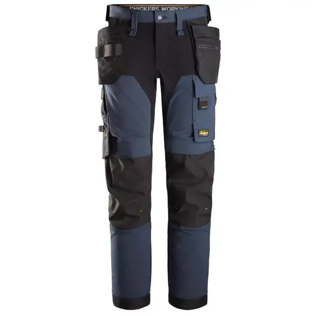 Snickers Stretch Broek 6275 Donker Blauw - Zwart (9504) Maat 050 Modern