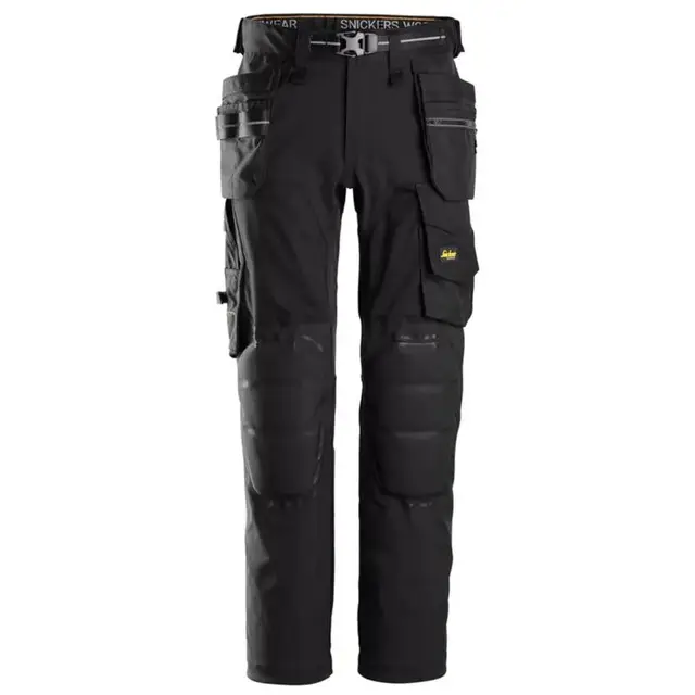 Origineel Snickers Allroundwork Broek Capsulized Kniestuk 6590 Zwart (0404) Maat 52