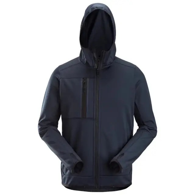 Premium Snickers Allroundworkfleece Hoodie 8058 Donker Blauw (9500) Maat XXL