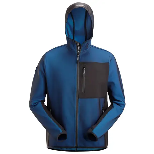 Snickers FleXiworktussenlaag Hoodie 8044 Kobaltblauw - Zwart (5604) Maat XXL Exclusief