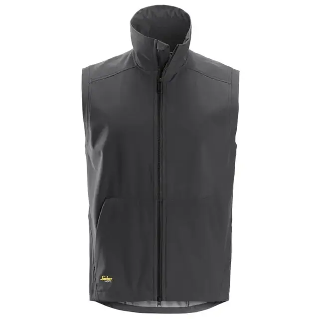 Snickers Soft Shell Bodywarmer 4505 Staal Grijs (5800) Maat XXL Gratis Verzending