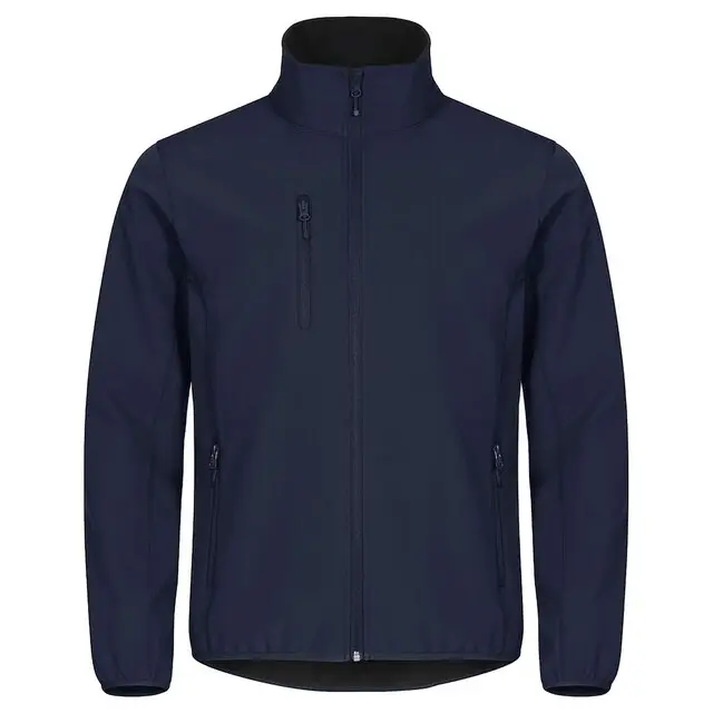 Clique Klassiek Softshell Jacket Heren Donkerblauw - Maat 4XL Tijdelijk Beschikbaar