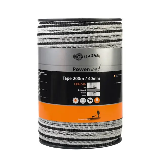 Gallagher Schriklint PowerLine (12,5 MM / Wit) - 100 Meter Lage Kosten