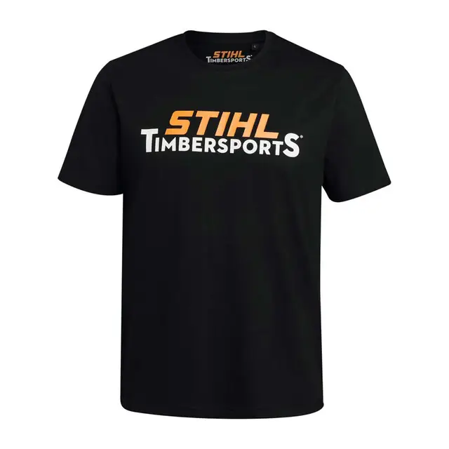 In De Mode STIHL T-shirt Timbersports® Logo Borst, Zwart – L