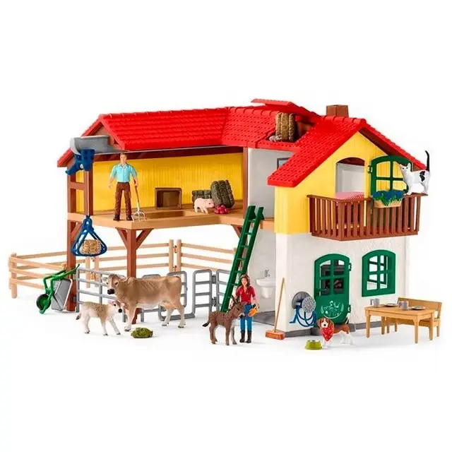 Superprijs schleich FARM WORLD Boerderij met stal en dieren - 42407