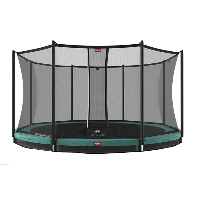 BERG Favorit Inground Trampoline 430 cm Rond Groen Incl. Veiligheidsnet Comfort Voordeelprijs