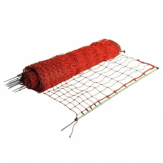 Exclusief Gallagher Kippennet (112 Cm / Dubbele Pen / Oranje) - 50 Meter