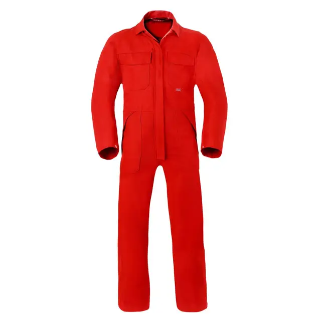 Havep 4safety Katoen/Polyester Beschermende Overall 2559 Rood Maat 60 Beperkt Aanbod