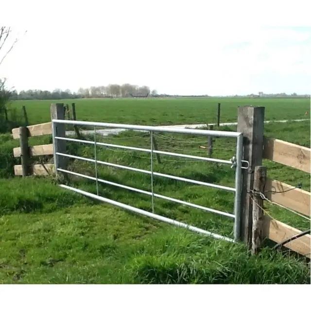 Gegalvaniseerd Landhek (5-stangs) - 450 x 100 Cm Rechtstreeks Van De Fabrikant